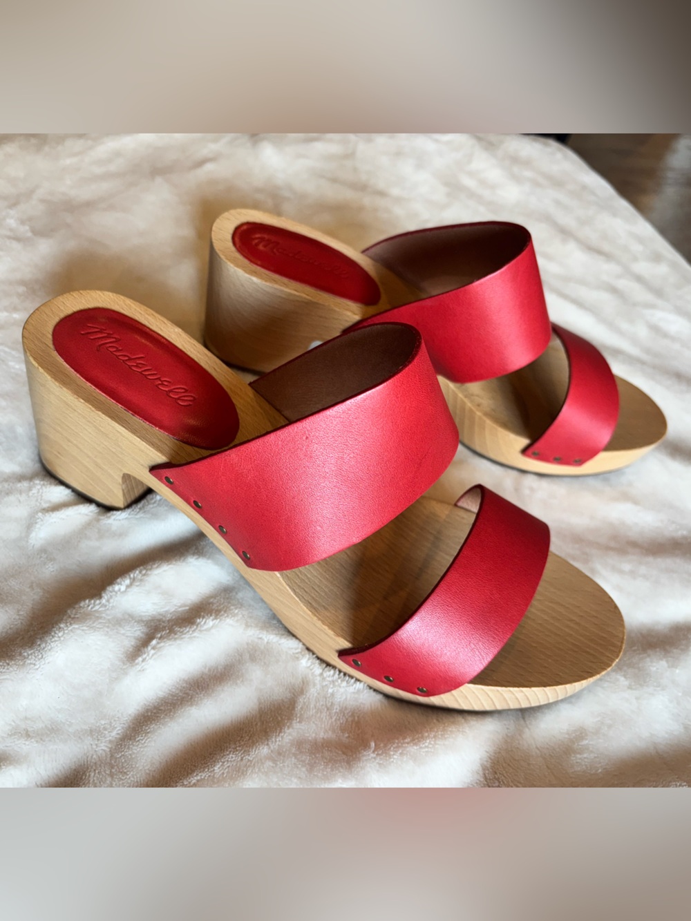 Madewell clog sandals, size 10